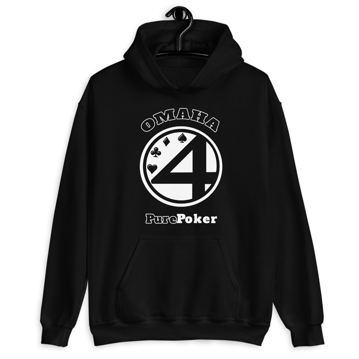 Omaha Pure Poker Hoodie-Black
