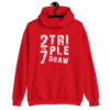 2 To 7 Triple Draw Poker Hoodie-Red