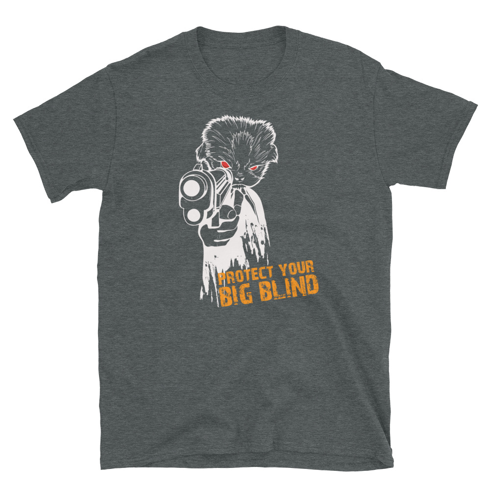 Protect Your Big Blind Poker T-Shirt-Dark Heather