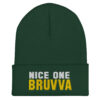 Nice-One-Bruvva-Cuffed-Beanie-Spruce