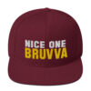 Nice-One-Bruvva-Snapback-Cap-Maroon