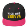 Nice-One-Bruvva-Snapback-Cap-Neon-Pink