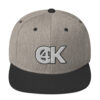 Cash4King-Snapback-Cap-Heather-Black