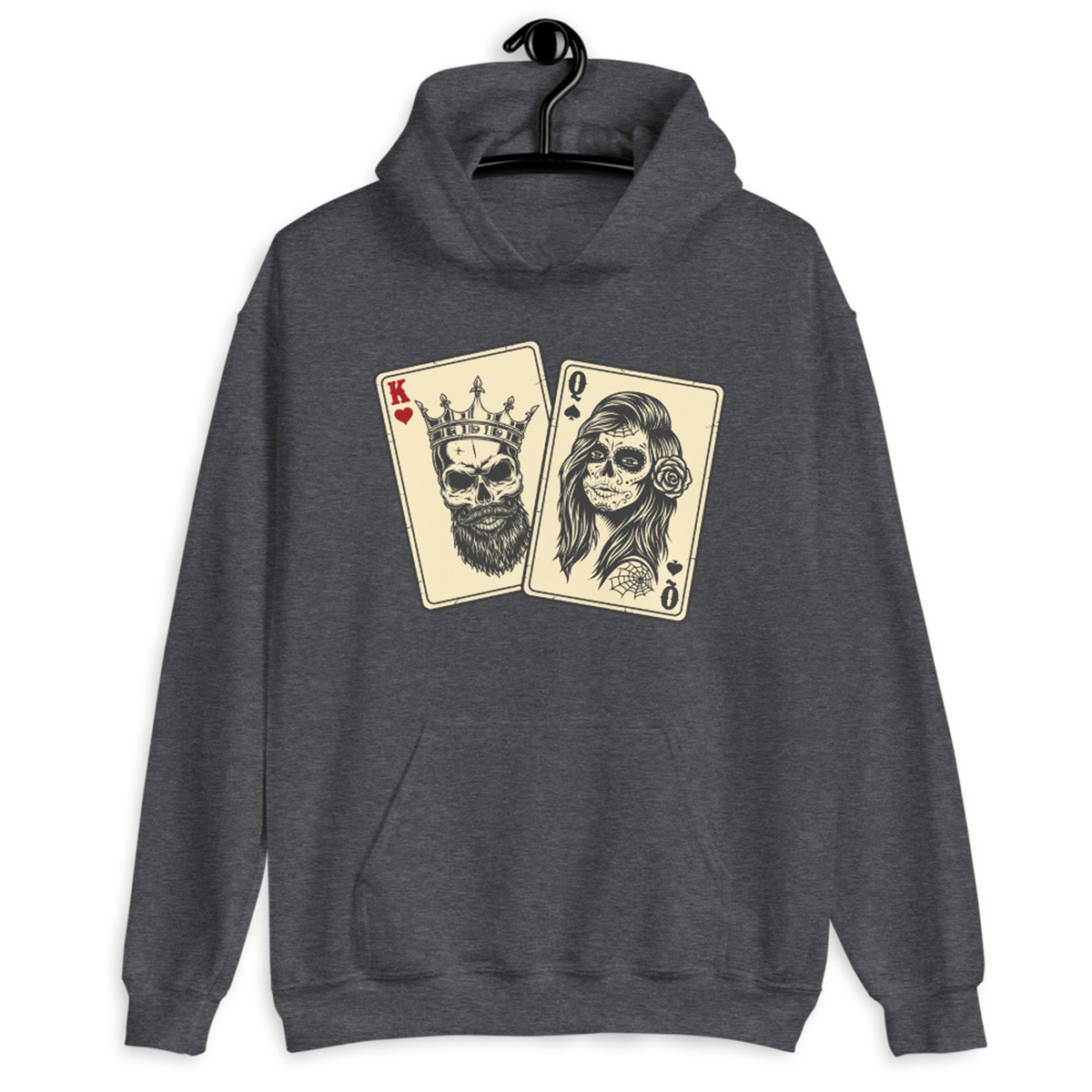 King and Queen of Twitch Hoodie Dark Heather