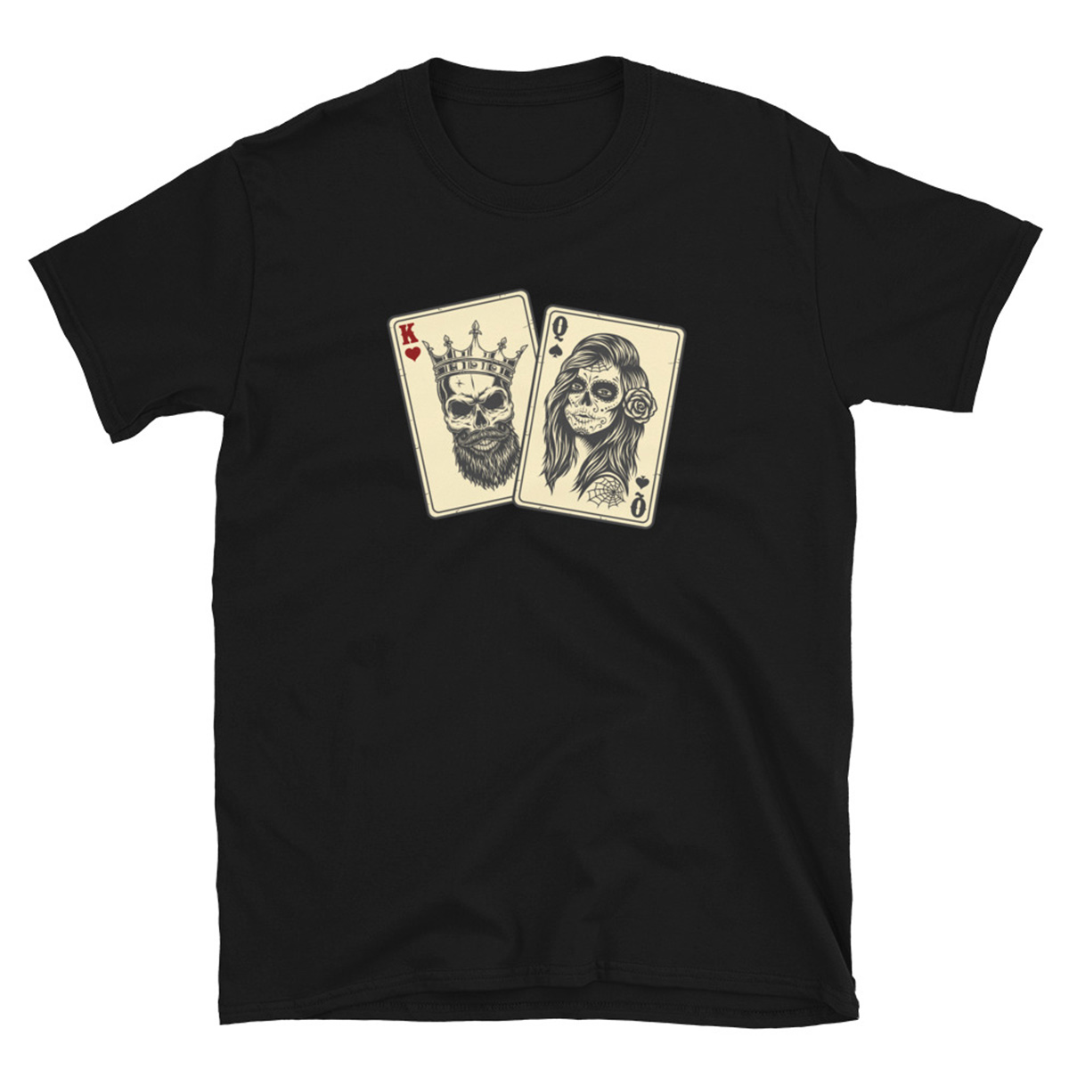 King and Queen of Twitch Poker T-Shirt - Black