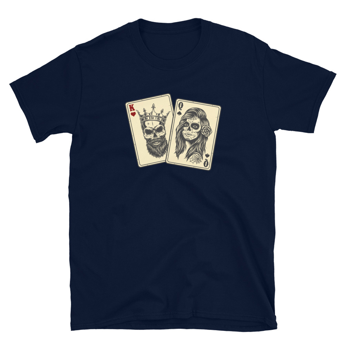 King and Queen of Twitch Poker T-Shirt-Navy