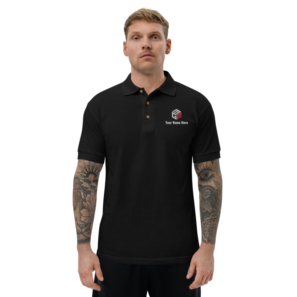 Mixed Games Movement Custom Embroidered Polo Shirt - Front2