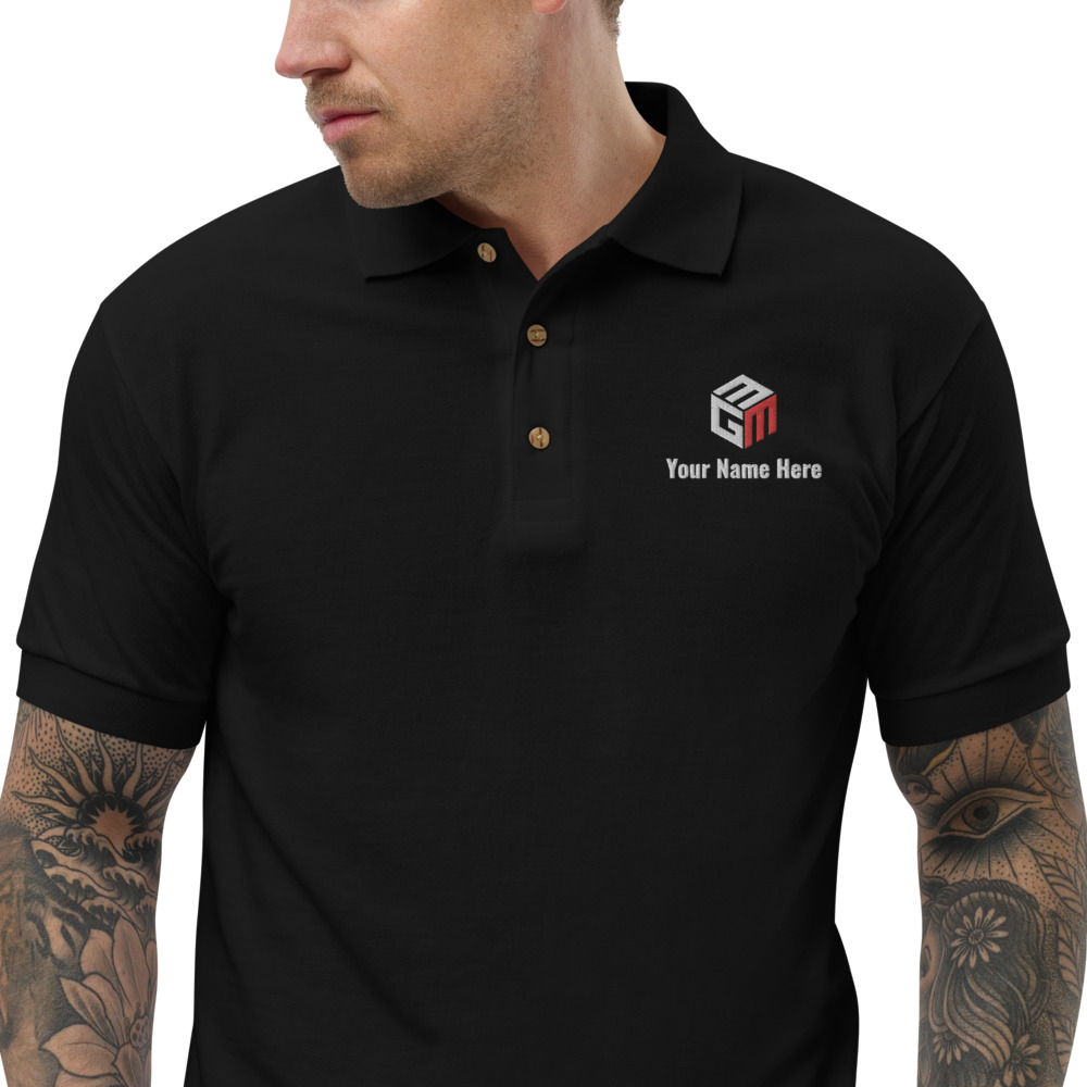 Mixed Games Movement Custom Embroidered Polo Shirt - Zoomed1