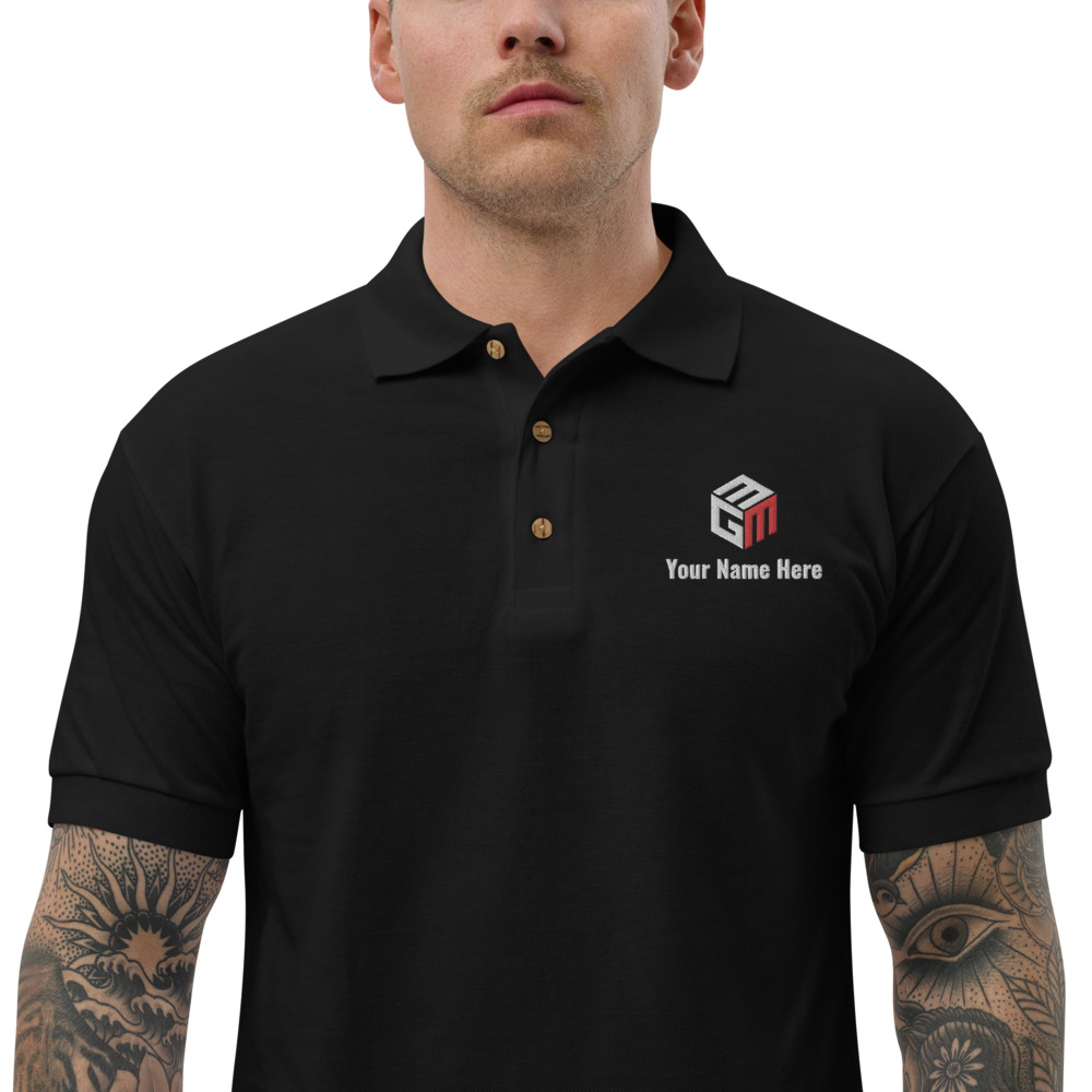 Mixed Games Movement Custom Embroidered Polo Shirt - Zoomed2