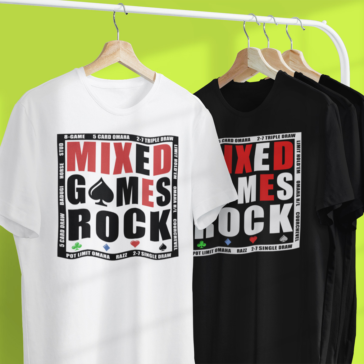 Mixed Games Rock Poker T-Shirt