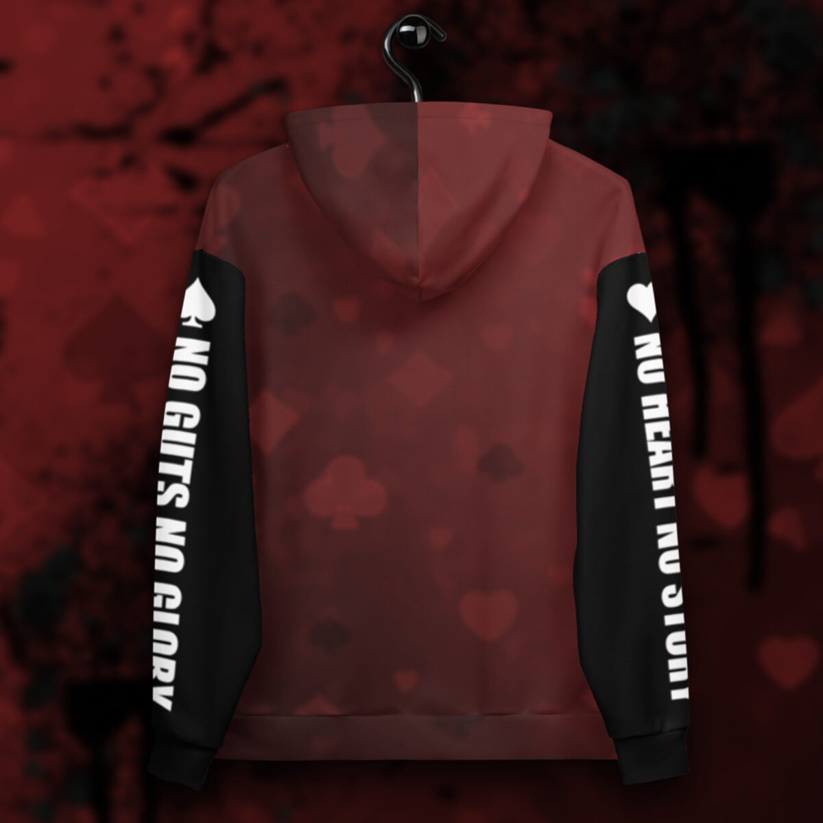 Play For The Win Poker Hoodie - Back On Hanger