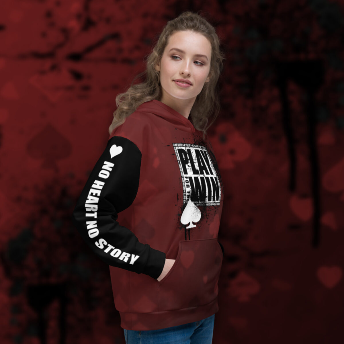 Play For The Win Poker Hoodie - Right