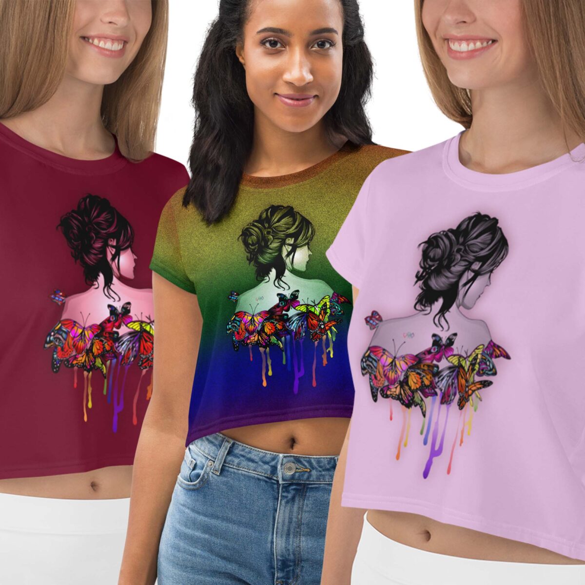 Blossom In the Hand of Life Crop Tee