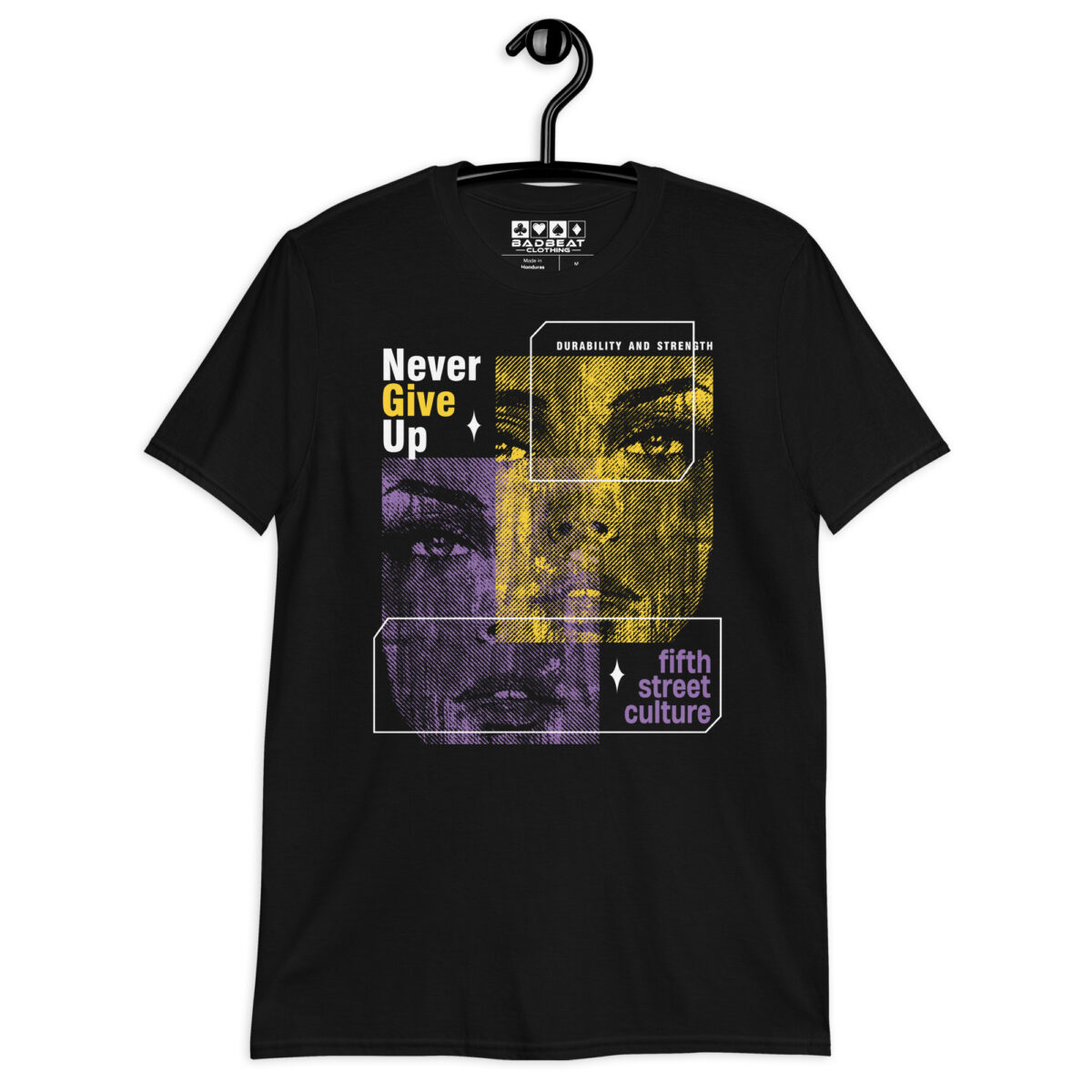 5th Street Culture ladies poker t-shirt on hanger