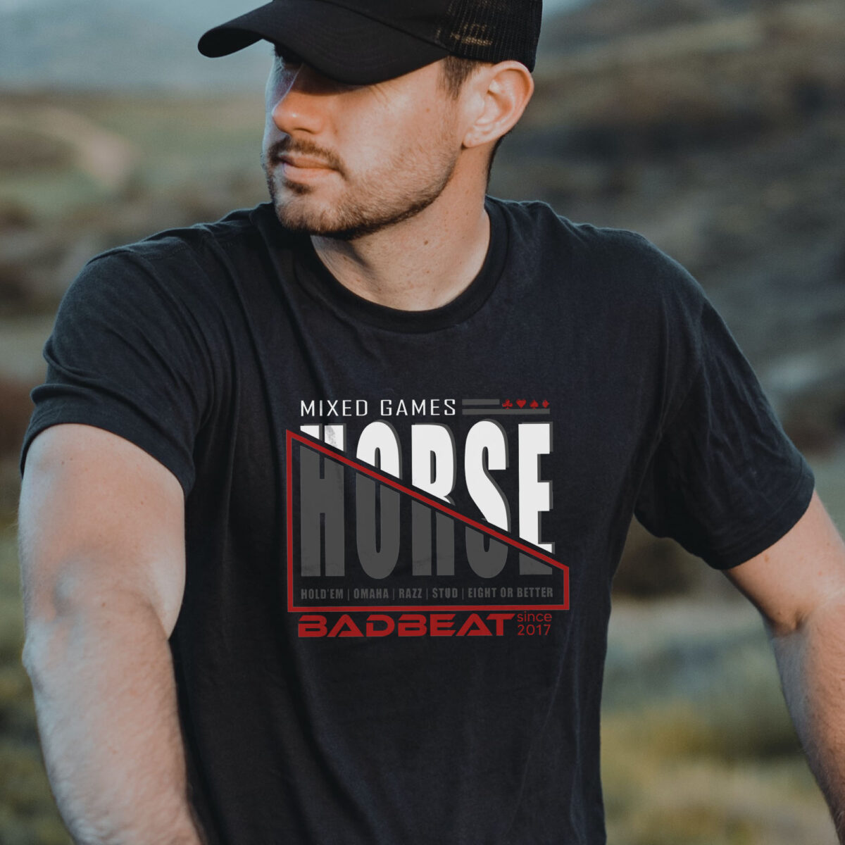 horse poker t-shirt