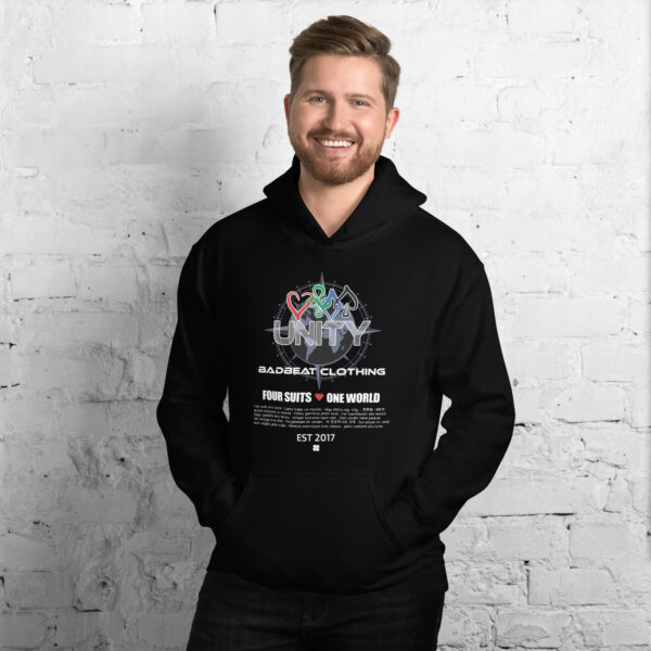 Four Suits One World In Unity Poker Hoodie